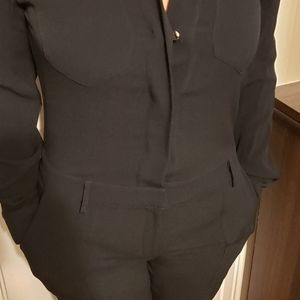 1 State Black Jumpsuit